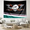 Anaheim Ducks Eishockey Team Wandteppich Raumdekoration Wandbehang für Wohnzimmer Schlafzimmer, Wohnheim, Geburtstags- und Weihnachtsgeschenke
