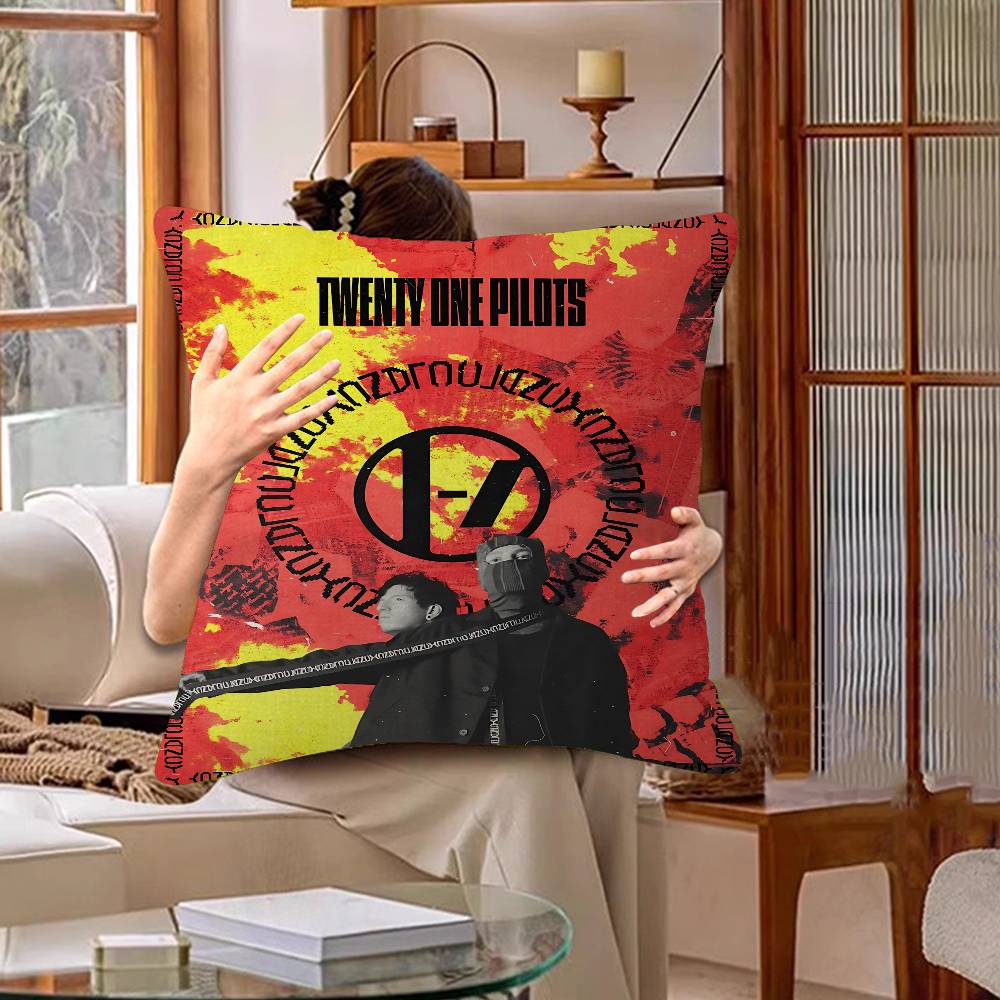TTwenty One Pilots Band Pillow Gifts Home Office Furnishings Bedroom Sofa Car Cushion Cover case xcm