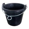 Rubber Feed Bucket with Handle Water Portable Multifunctional Feeder Container Pail for Horse