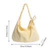 Large Capacity Nylon Crossbody Bags Solid Color Underarm Bag Pleated Shoulder Bag  School Bag