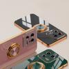Car Magnetic Adsorption 6D Plating TPU Case With Ring For Xiaomi 14T 14 13 13T 13x 12T 12 12S 12X Pro Lite Back Stand Bumper Shell Cover Potector
