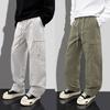 American Trendy Overalls Men's Loose Straight Paratrooper Pants Spring and Autumn New Sports Charging Casual Trousers