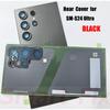 (O-E-M)Glass Back Cover Case For SAM-S24 Ultra S24U S24ULTRA 5G Back Glass Rear Cover Battery Door with Camera Glass+Adhesive