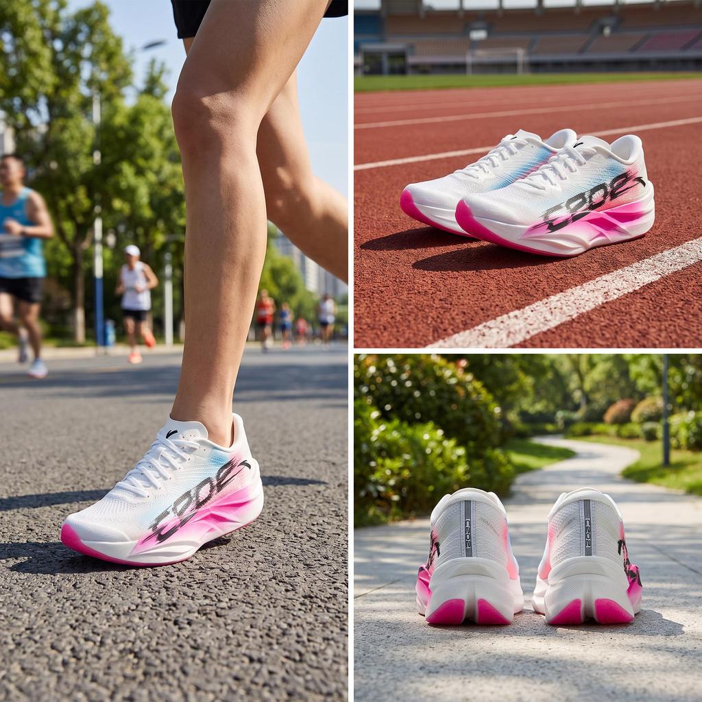 Anta C202 6.0 Stickstofftechnologie Wettbewerbstraining Geschwindigkeitsreduzierend Verschleißfest Rutschfest Low Top Körperlicher Test Marathon Laufschuhe 922615588-3