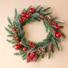 Exquisite Xmas Tree Garland Realistic Pine Cone Wall Hanging Floral Wreath  Party Supplies