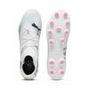 PUMA Future 7 Match Soccer 2024 Pink Size cm Cleats, HG/AG, 107718, Spring/Summer Colors White, Black/Poison (01), 27.0