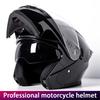 DOT Certified Motorcycle Helmet Full Face with Dual Lens Warmth for Scooter And Racing Bikes Peelable Motorcycle Headgear
