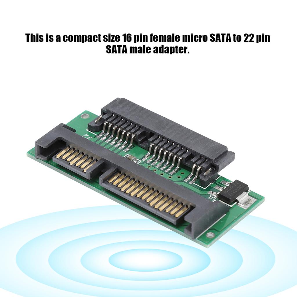 1.8inch Micro SATA to SATA 2.5 SSD Solid State Hard Drive Adapter Card