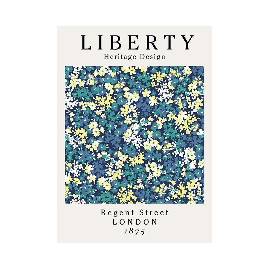 Simple Nordic Small Fresh Art Abstract Flowers and Flowers Poster Porch Living Room Decoration Painting