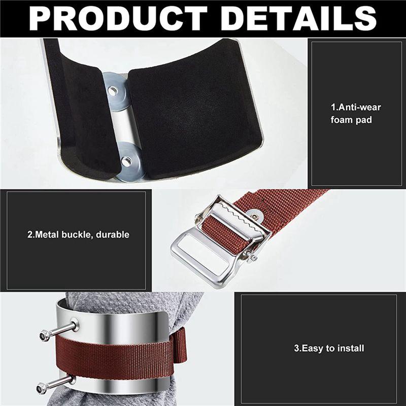 A84X-2X Drywall Stilt Replacement Part Stilts Comfort Straps Kit For Home Improvements Drywall Stilt Leg Cuffs Leg Band