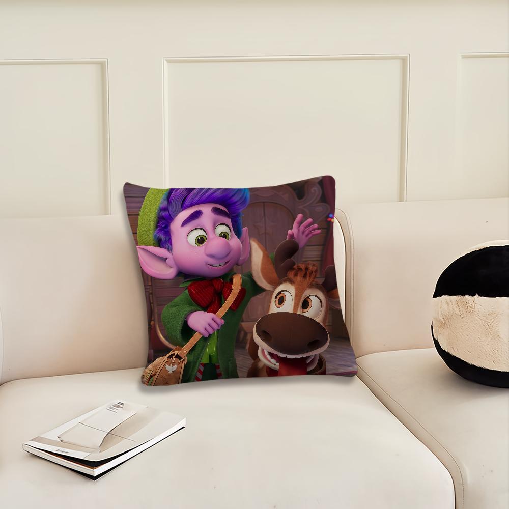 Mission Santa 2025 Cartoon cushion cover Pillow Cover Decoration Room Home Sofa living Office Car Nordic Simplicity
