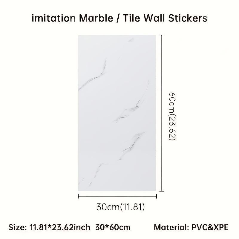 14-50pcs Glam Style Marble Pattern Wall Stickers PVC 60 X 30cm Nordic Wall Stickers Art Home Decor for Bedroom Toilet Waterproof