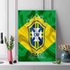 CBF Brasil Pattern  3pcs 100% Round Full Drill 5D DIY Diamond Painting Embroidery Cross Stitch Rhinestone Décor