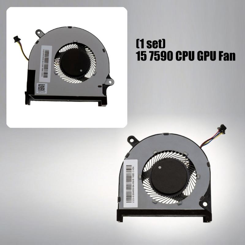 Laptops CPU + GPU Cooling Fan Coolers Radiators for 15 7590 7591 7590 P83F Seriess DC5V 0.5A Fan