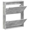 Wall mounted Shoe Cabinet ARNHEM 71 x 17 x 86 cm Concrete Grey
