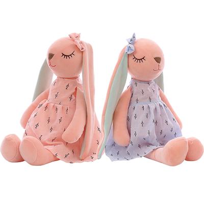 Kawaii Hase mit langen Ohren, Plüschspielzeug für Babys, Beschwichtigungspuppe, Baby-Schlafspielzeug, weiches Plüschspielzeug, Kuscheltiere, Babyspielzeug