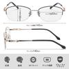 [CEETOL] Women's Reading Glasses, Progressive Multifocal, Bifocal, Stylish, Ultra-lightweight, Half-rim, Blue Light Cut, UV Cut, Made In Japan, Readin