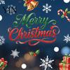 Glue-free Window Film 9Pcs Macaron Christmas Tree Static Clings, Snowflake Gift Clings Glass Stickers, Reusable Decals for Shop Home Holiday
