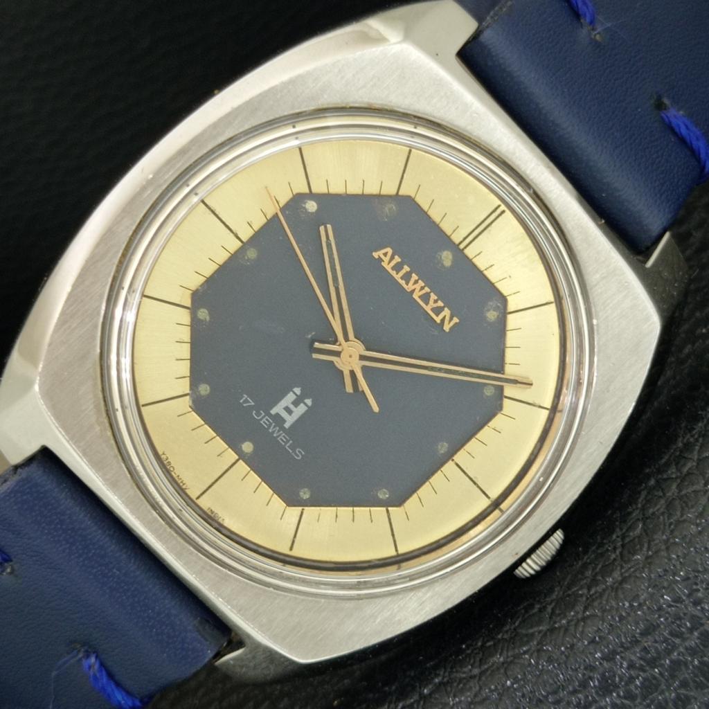 

ALLWYN 6300A HAND-WINDING VINTAGE INDIA MENS ORIGINAL DIAL WATCH a706049-1