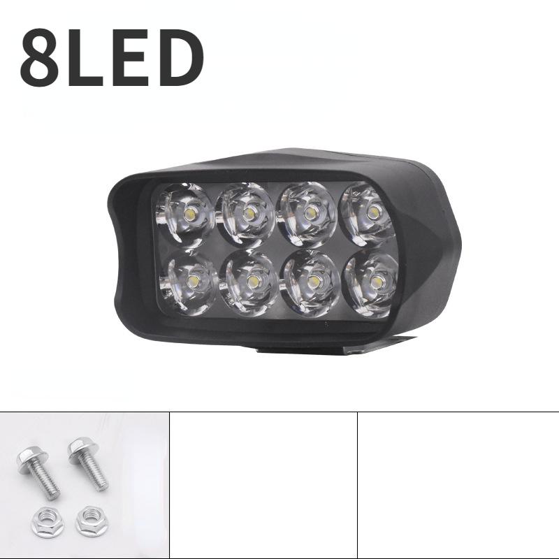12-80V Motorcycle Headlight Auxiliary Bulb LED Electric Vehicle Spotlights Scooters Waterproof Modified Bulbs Moto Accessories