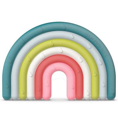 Swabinex silikonbitring, enstaka artikel, regnbåge, 1 st, Koreanska babyprodukter