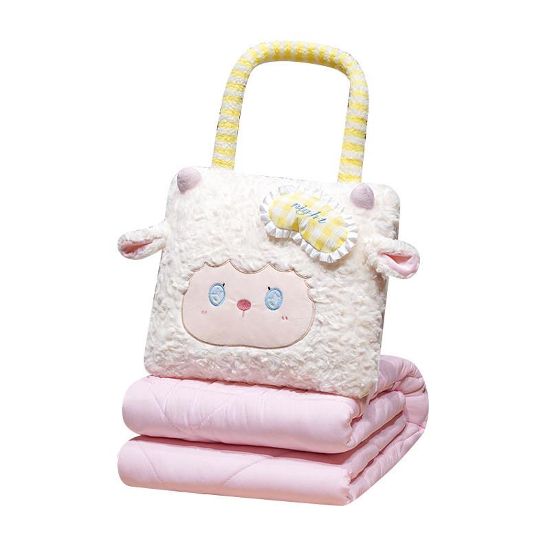 Mellow Sheep Plush Cushion With Handles For Lounge Bed Sofa And Office Nap