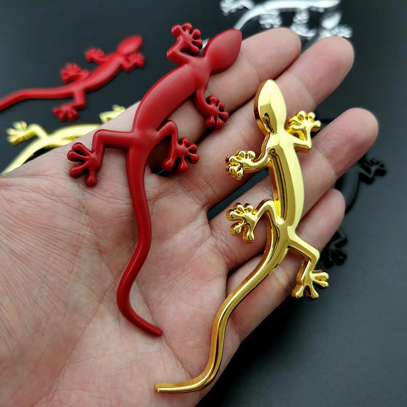 Gecko Car Sticker: Metal Decoration for Vehicle Personalization