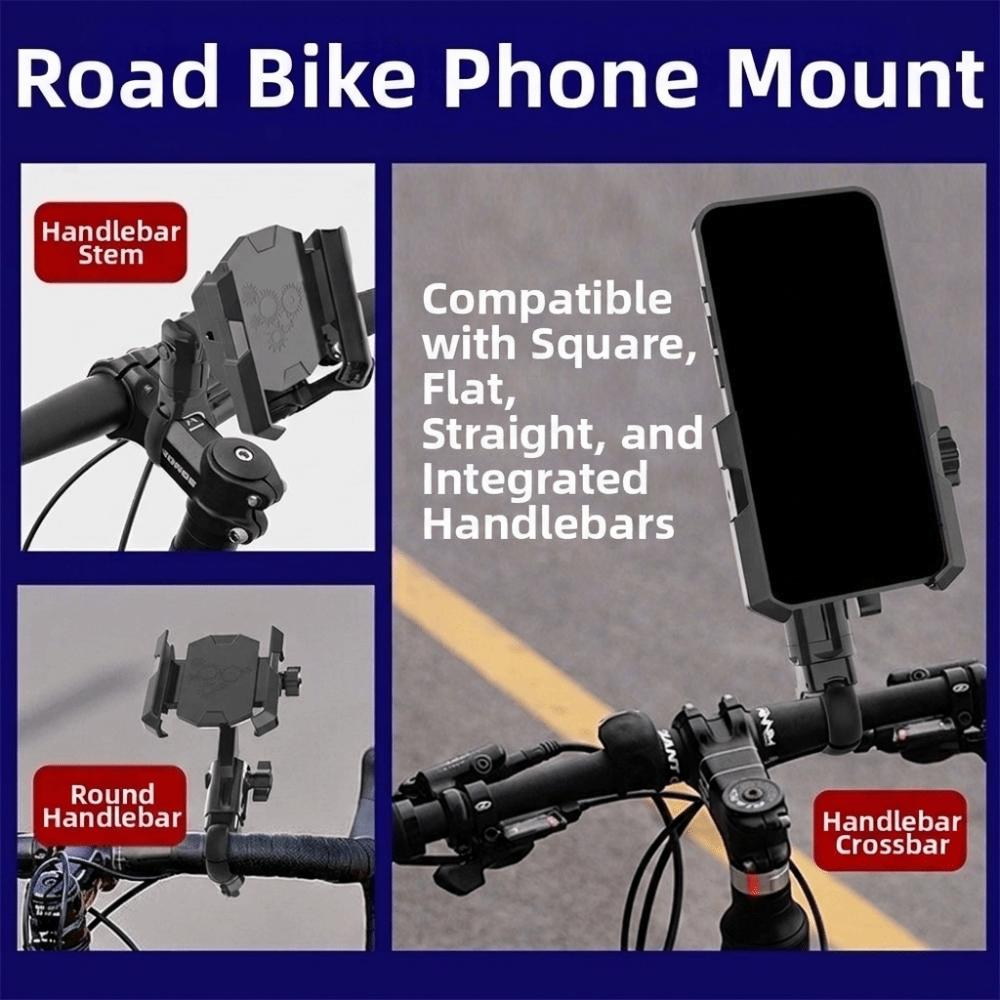 Multi-Angle Adjustment Motorcycle Phone Holder Scooter Phone Holder  For Bicycle Riding