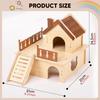 Wood Hamster Out Small Animal Activity Toy Pet Supplies Hut Habitat for Syrian Hamsters