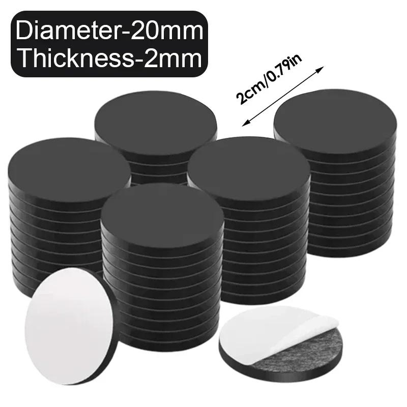50x Folhas de ímã autoadesivas de pontos magnéticos redondos, ímãs adesivos flexíveis para casa, escritório, escola, adesivos magnéticos, círculos