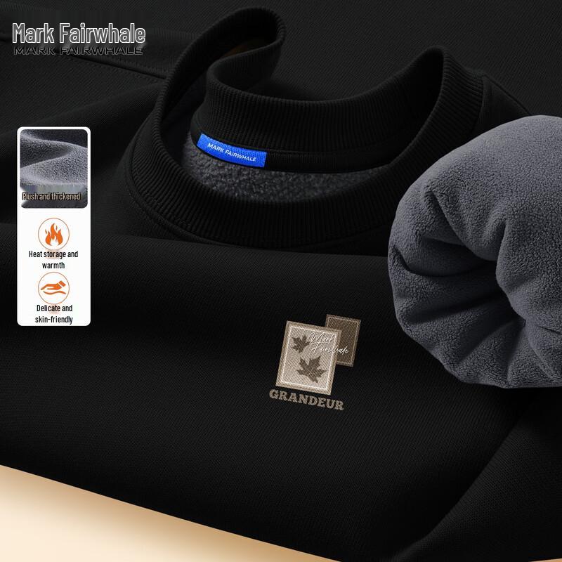 Mark Fairwhale Men's Maple Leaf Graphic Fleece Sweatshirt