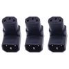 HAMILO Power Cable Conversion Connector, L-shaped, Downward-facing, 3-pin Male To 3-pin Female, 3-piece Set