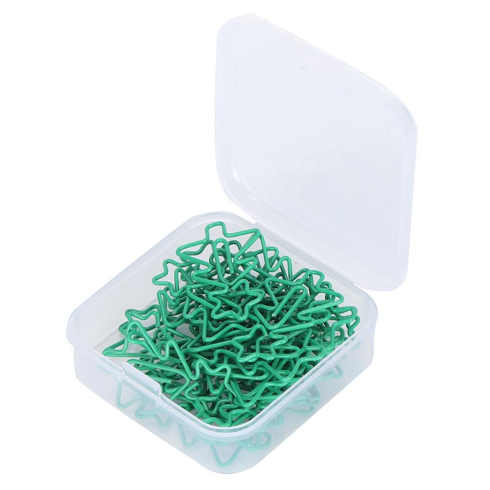 30Pcs 3.2 X 1.9cm Paper Clips Green Fun Paper Clips Stationery Supplies Paperclips  Book Marking