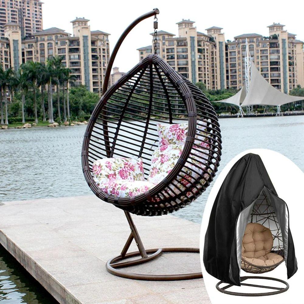 Anti UV Hanging Egg Chair Covers Waterproof Furniture Cover Swing Chair Protector Cover  Patio