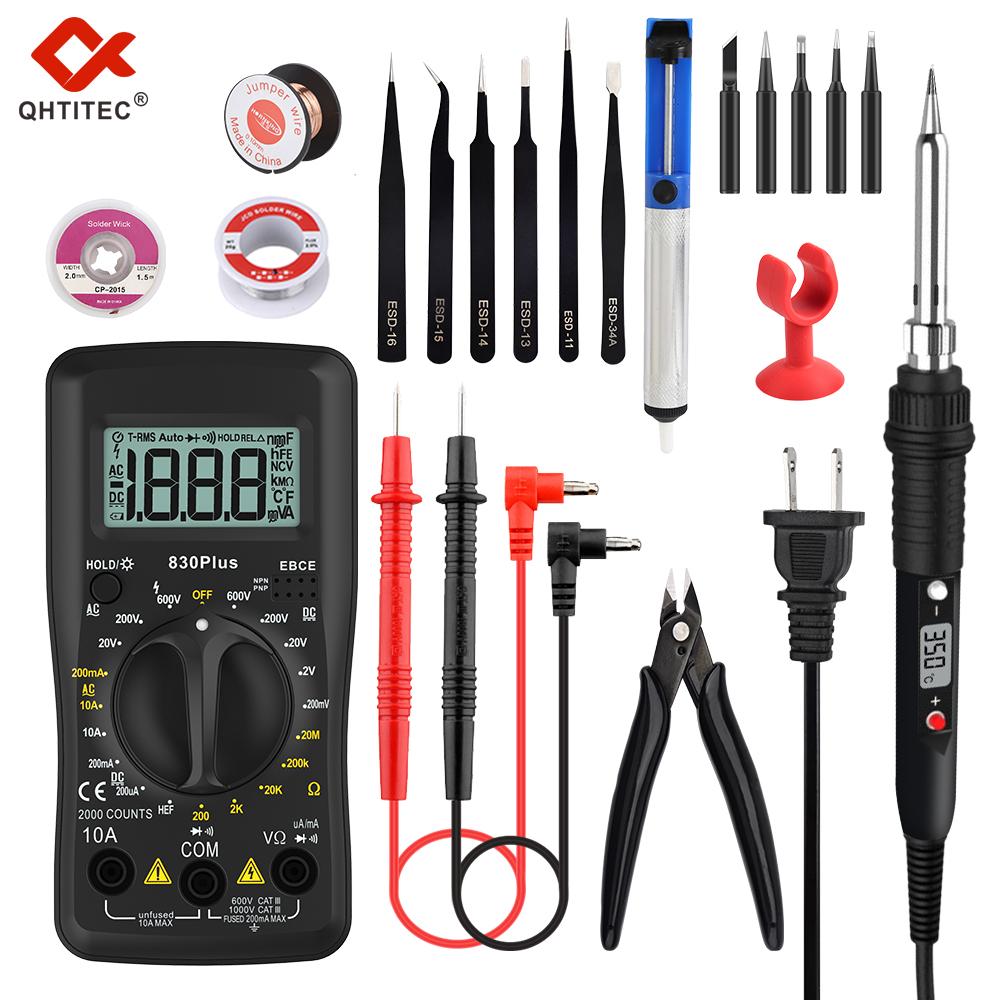 Digital Multimeter Messgerät – LCD Strommesser AC/DC, Voltmeter, Amperemeter – CE-zertifiziert, ABS-Gehäuse, Kompakte Größe – Ideal Für Elektriker & Heimwerker