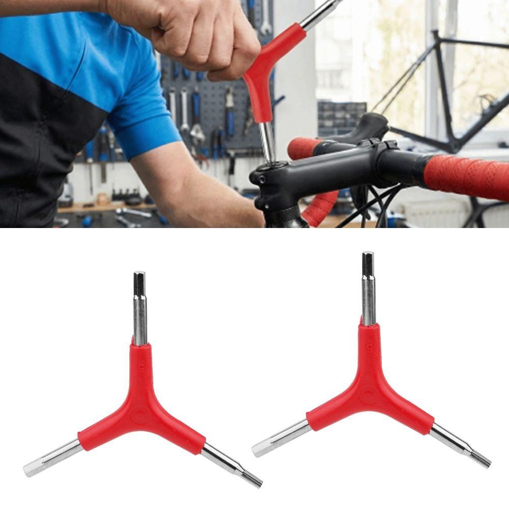 4PCS Y-Shaped Bike Hex Wrench 4/5/6mm Inner Hex Wrench Portable Three Way Hex Wrench  Cycling Repair