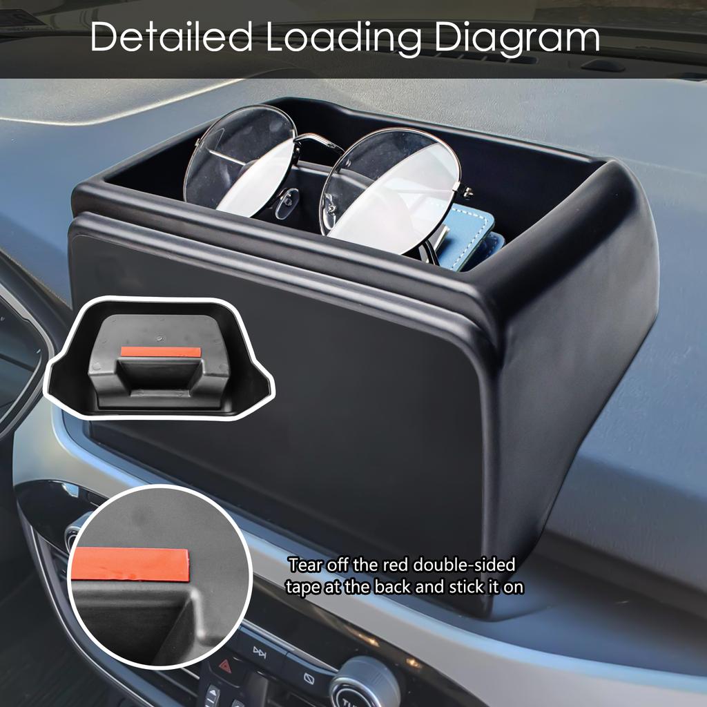 Center Console Dashboard Tray for Ford Escape 2020-2025 Armrest Box Storage Dash Board Box 8-inch Car Organizer ABS Accessories