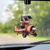 Airplane Dog Hanging Decoration Acrylic Animal Pendant 2D Flat Home Christmas Tree Car Rearview Mirror Puppy Hanging Ornament
