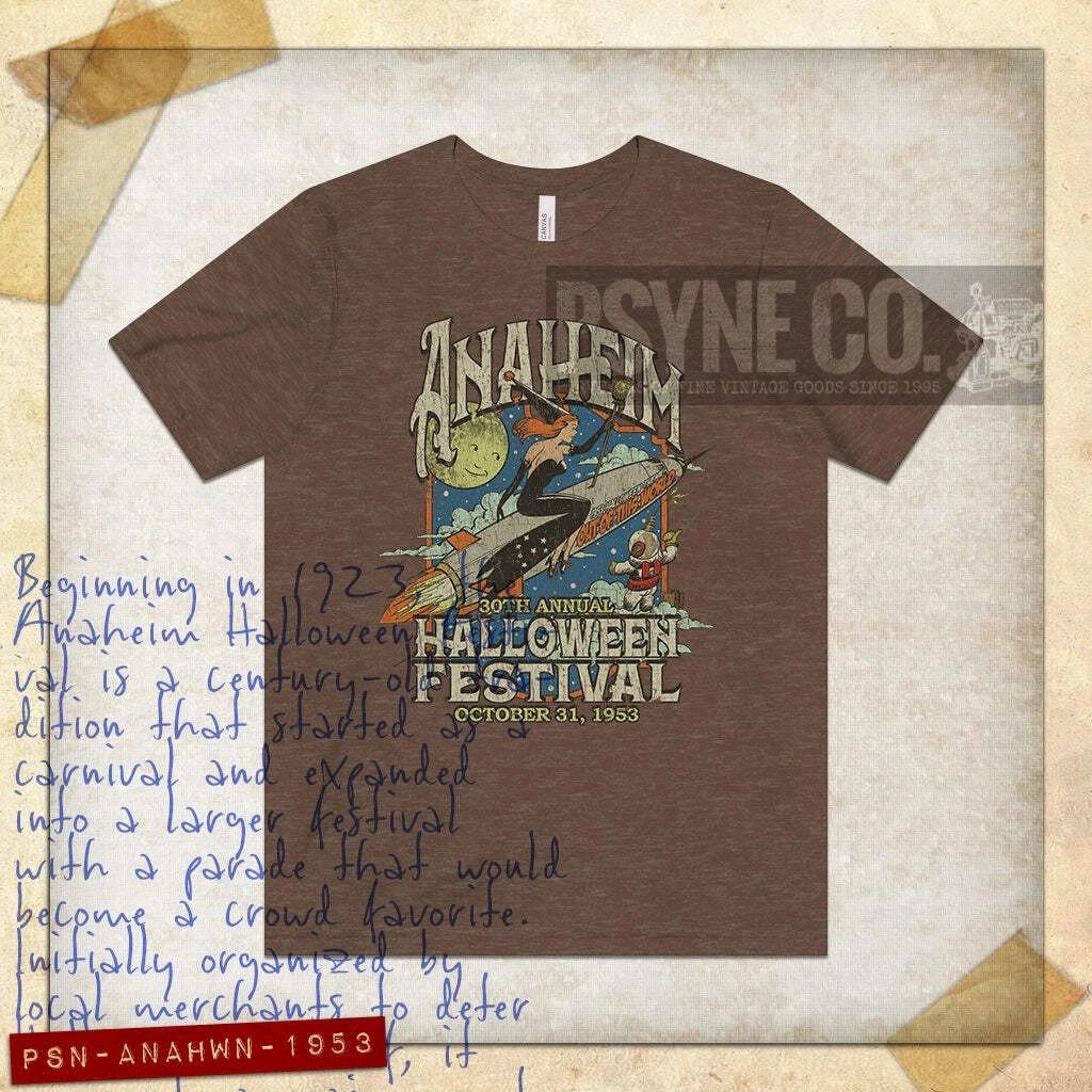 Anaheim Halloween Festival 1953 Vintage Men s T shirt S