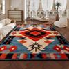 VIKAMA Ethnic Style Geometric Living Room Carpet Colourful Non Slip Wear Bedroom Study Carpet Ins Style Home Decoration