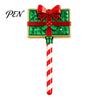 Creative Christmas Gift for Magic Lovers Tap-to-Pay Wand, Candy Cane Handle Credit Card Holder, Cute Contactless Payment Wand Santa Snowman