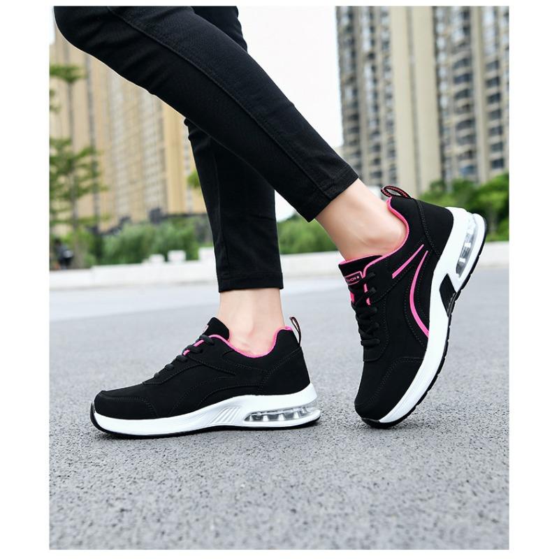 Autumn New Women's Shoes Fashionable and Comfortable Sports Shoes Thick Soled Fly Woven Mesh Casual Sports Women's Shoes