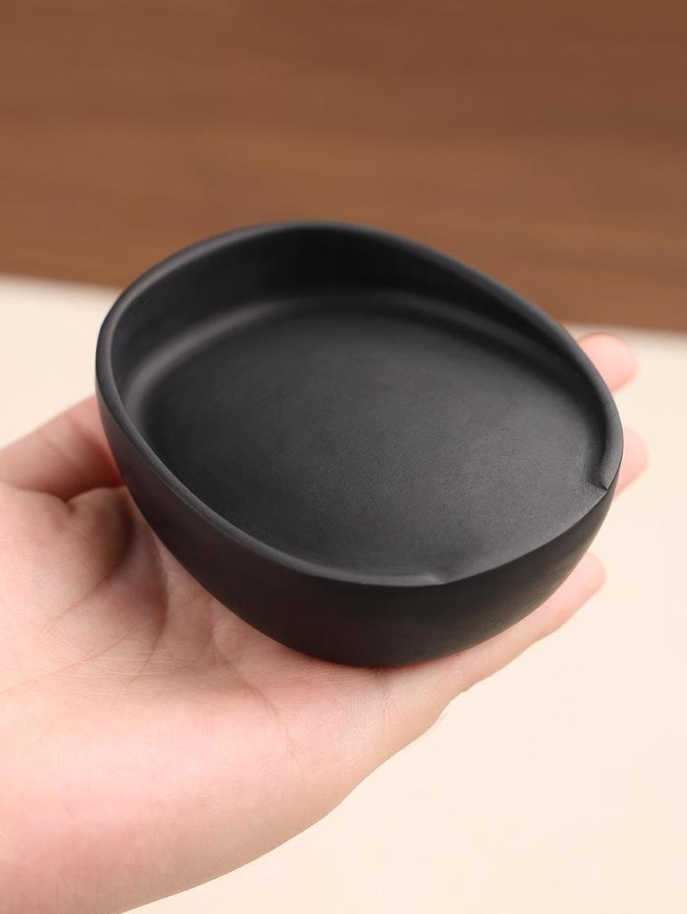 Horseshoe Inkstone: Premium No-Dry Ink Well for Calligraphy Beginners.