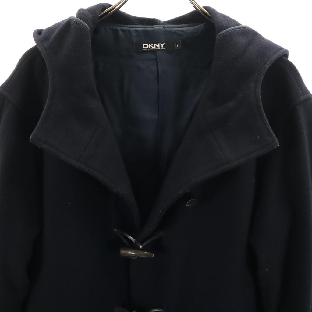 DKNY DONNA KARAN NEW YORK Duffel Coat 2 Navy Women Used
