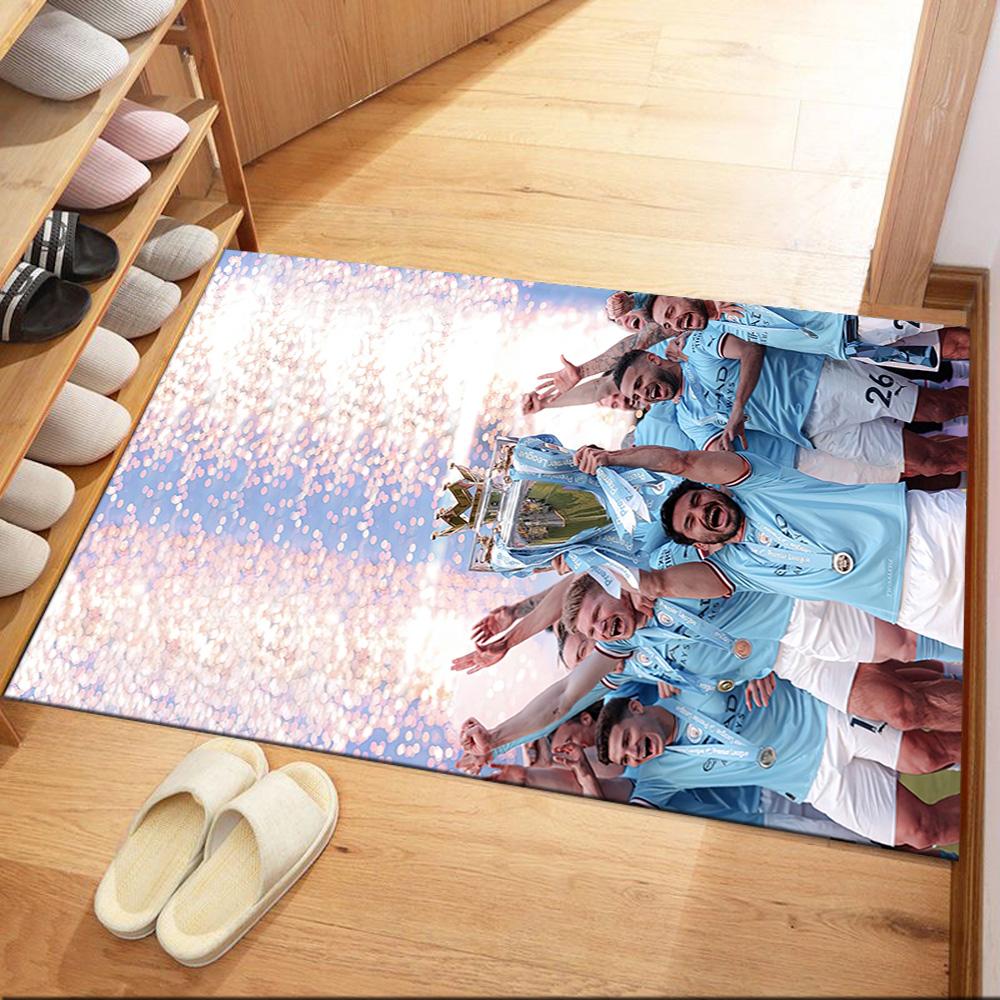 Manchester City Carpet Design For Balcony Living Rooms Outdoor Kitchen Antislip Rug Decorate Offices Spiritual Gift