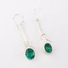 Chrome Diopside Gemstone 925 Sterling Silver Jewelry Handcrafted Earrings 1.76" EE-171-6