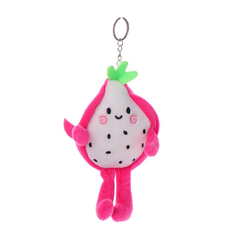 Süße Frucht Drachenfrucht Schlüsselanhänger Plüschtier Spielzeug Cartoon Durian Pitaya Flauschiger Schlüsselanhänger Anhänger Rucksack Anhänger Auto Tasche Dekoration Geschenk