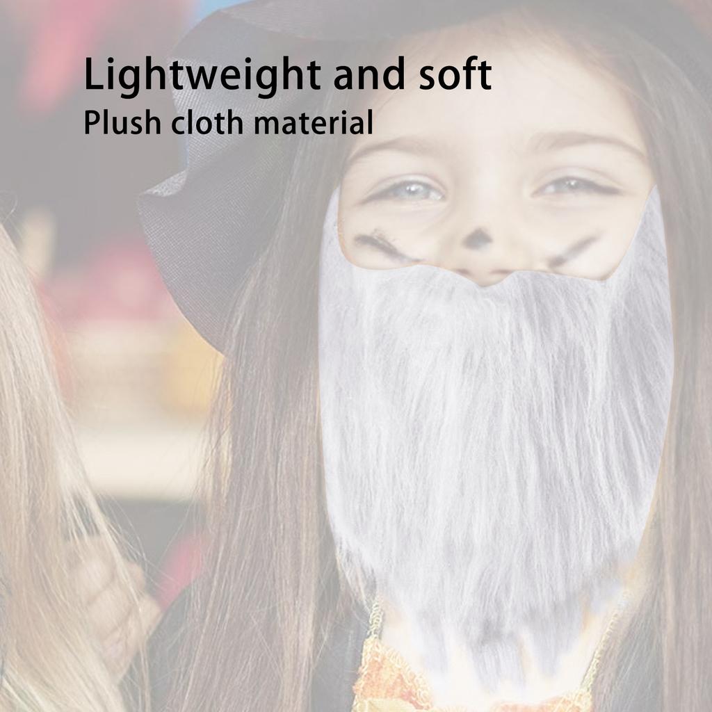 Halloween Párty Falešný vous Kostým Obličejový Falešný vous Mužský Falešný knír pro Párty potřeby Šedý