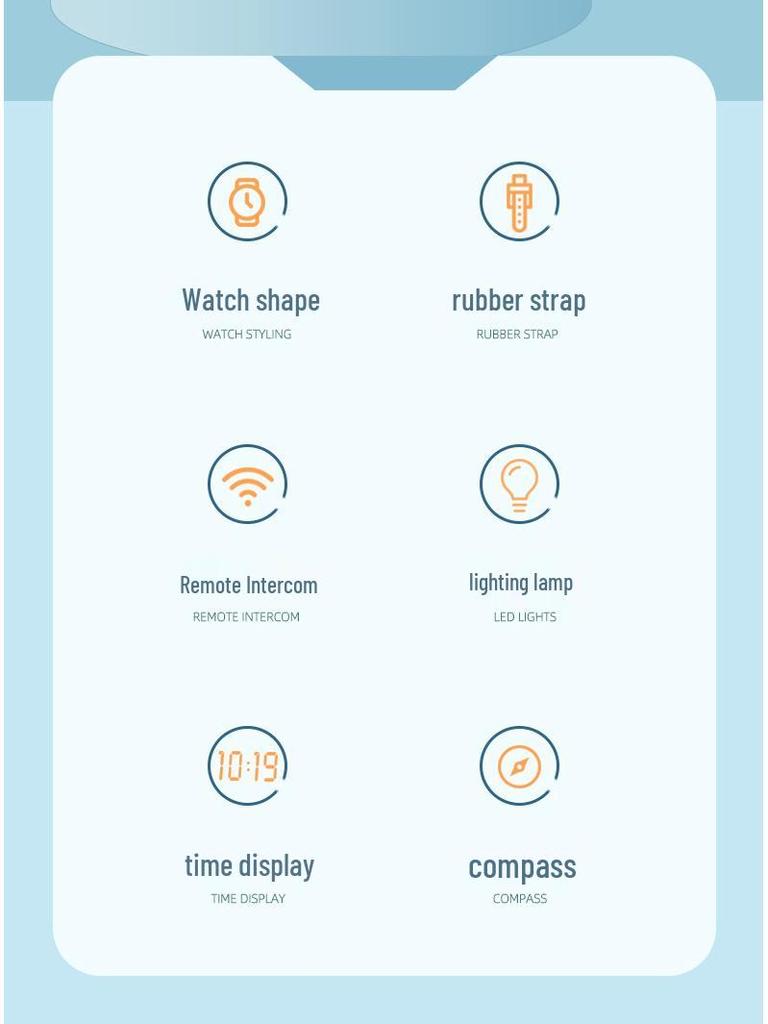 Ceas Walkie-Talkie Smart pentru Copii: Jucărie cu apel wireless pentru interacțiunea părinte-copil