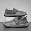 Genuine Leather Casual Shoes For Men Loafers Lightweight Breathable Platform Men Sneakers Soft Cushioning Outdoor Sport Shoes